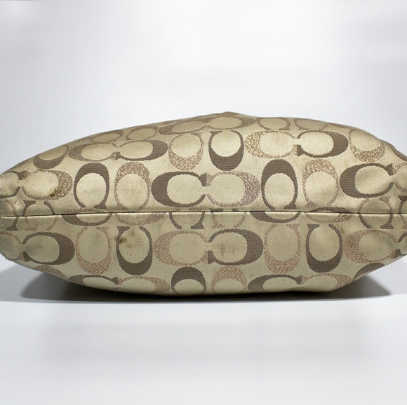 Coach Ashley 3 Color Metallic Signature Hobo - Picture 2 of 6